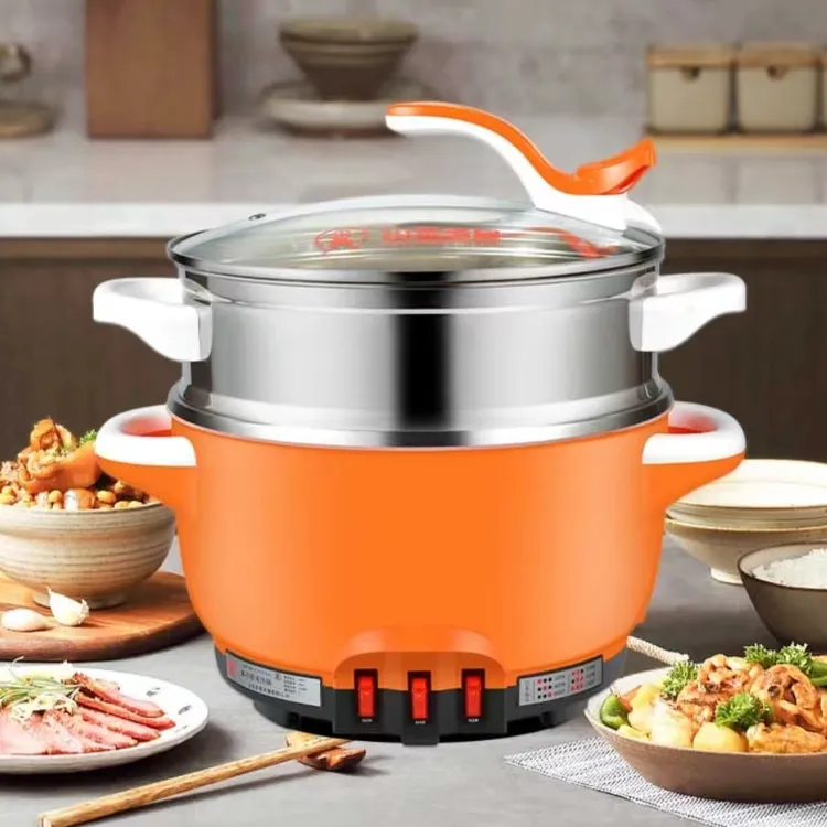 多星新六代28cm食品级304不锈钢多功能电热锅