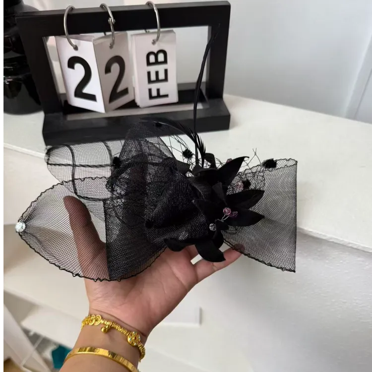 【花夹】新款仙气森系蓝色花朵蝴蝶发夹头饰旅游拍照跟妆造型发饰