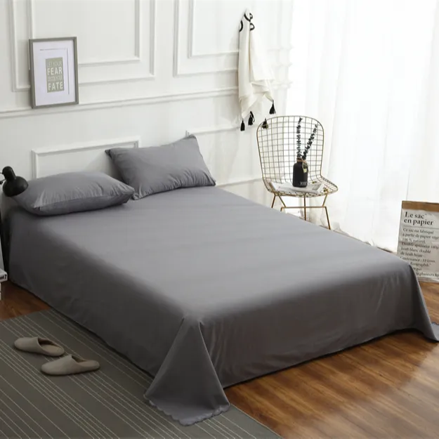 【新款】ins风床单单件宿舍床单柔软亲肤寝室学生纯色床单双人床