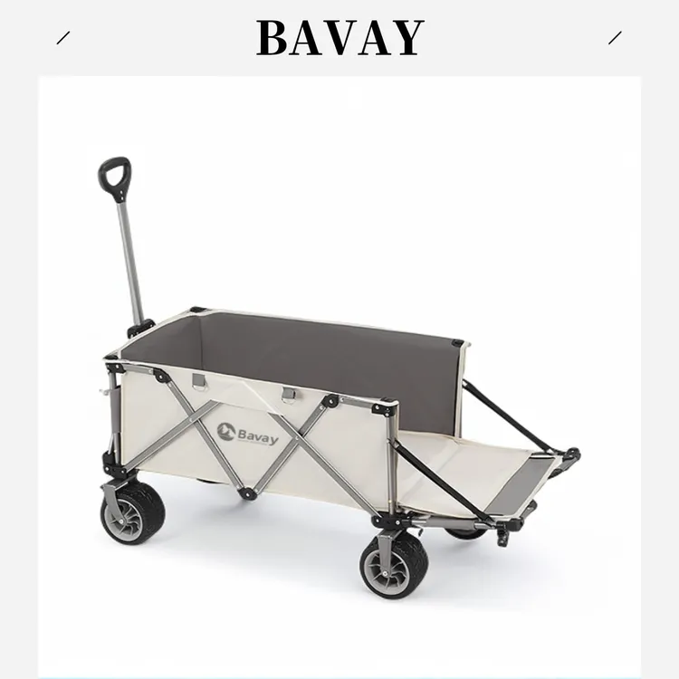 北欢Bavay/户外露营车F02PRO手拉车野餐折叠野营地拖车儿童可躺