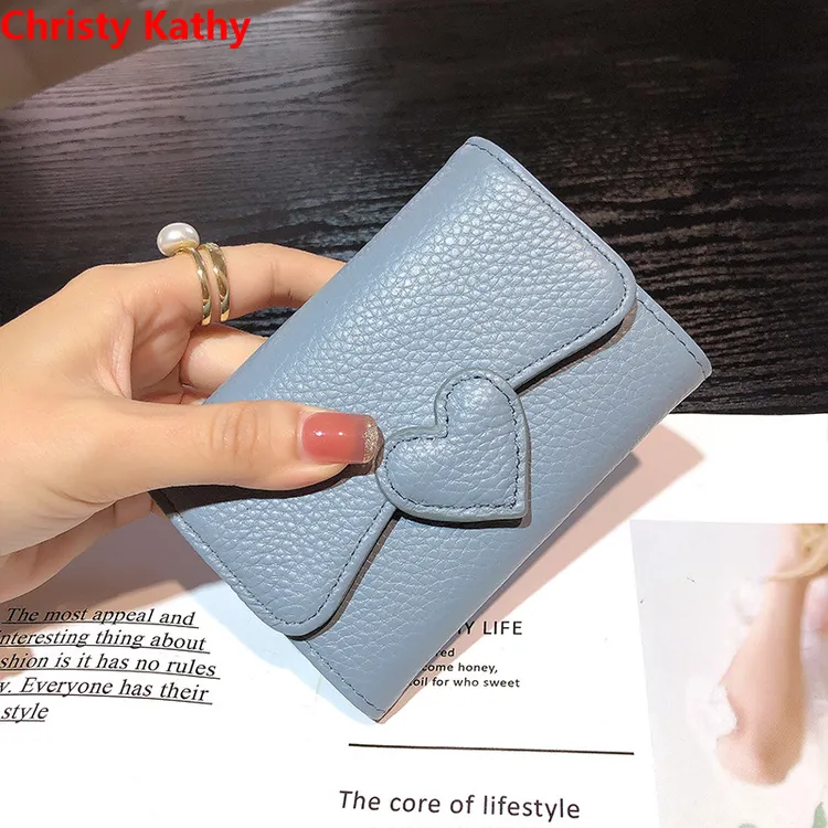 ChristyKathy驾驶证件收纳包名片信用卡夹爱心零钱包韩版牛皮卡包