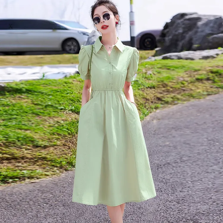 气质高级感小个子连衣裙子2025夏新款广州十三行女装爆款品牌高端