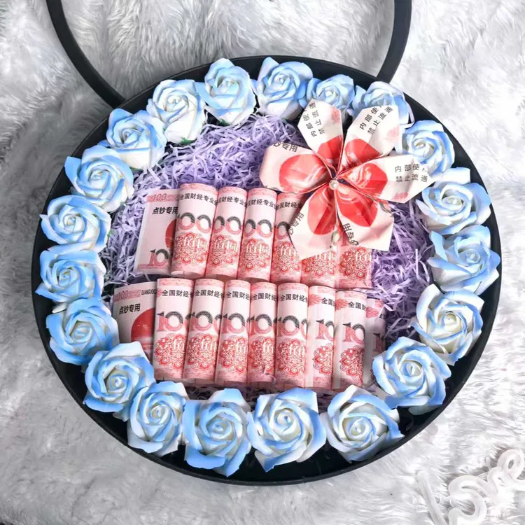 创意圆形礼盒生日礼物diy高档创意礼品盒女友老婆实用走心男朋友