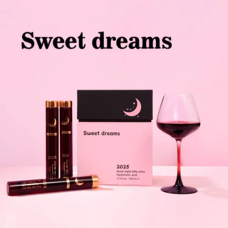 【中秋礼物】14.5度澳洲微醺半甜红葡萄酒晚安小酒100ml*12支