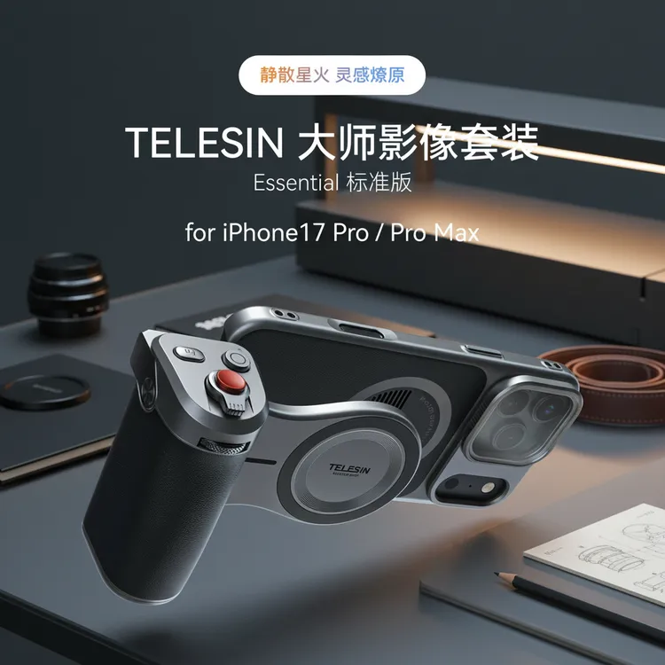 【泰迅影像大师套装】适配苹果17Pro/Max手机摄影拍照手柄TELESIN