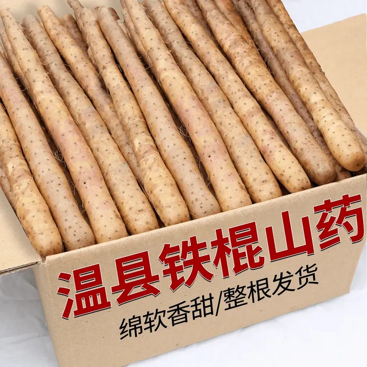 【温县原产】新鲜正宗铁棍山药粉糯香甜营养高多规格可选食补蔬菜