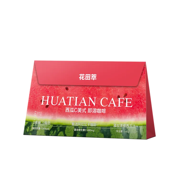 花田萃 西瓜C美式即溶咖啡140g/礼袋装7小包装果味咖啡即溶冰美式