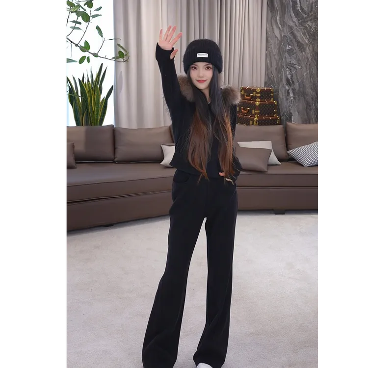 LA.Sheila“许妍同款”星落追光银狐绒两件套253-TZ/1118-5500733