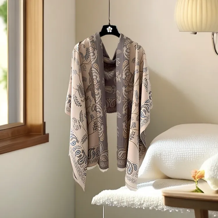 新疆包邮到家女流苏空调房办公室午睡披肩保暖夏季披肩简约保暖