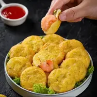 【小鱼儿】海苔虾仁饼 200克/包*8包 香煎美味 含大个虾仁