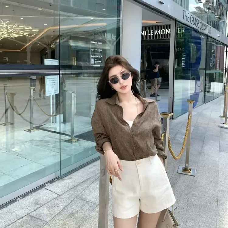 2025春季新款时尚短裤气质显瘦短款裤子洋气休闲百搭外出穿搭短裤