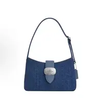 【小慧专属】COACH/蔻驰Eliza时尚休闲牛仔布手提包腋下包单肩包25*6*16cm