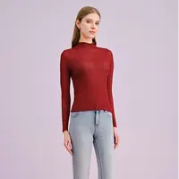 【晨粉专享价】25初秋立领修身显瘦打底衫基础套头针织衫女装