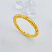 【国潮】足金999 古法樱花戒指 0.98 20圈口