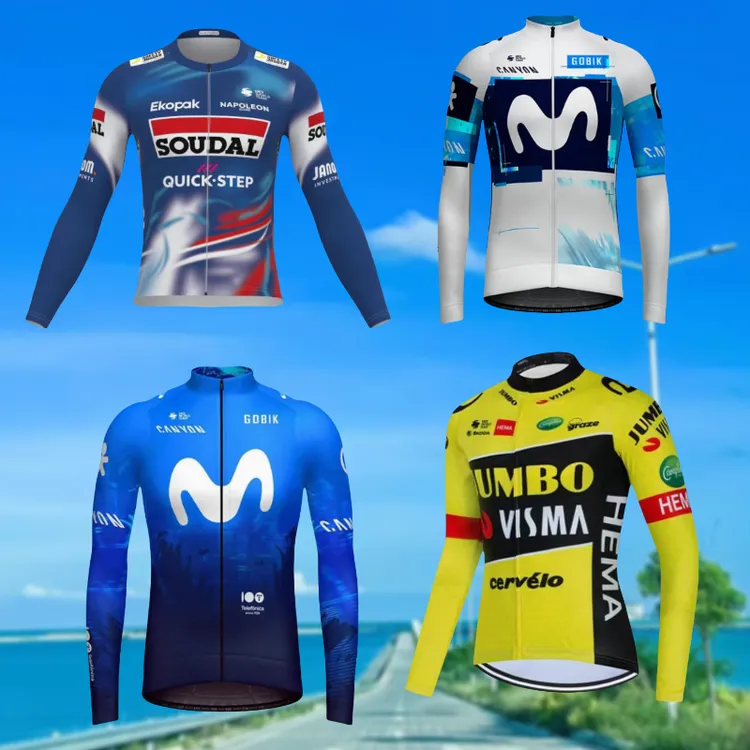 新款春夏儿童长袖骑行服速干平衡车自行山地单车服骑行裤运动服装