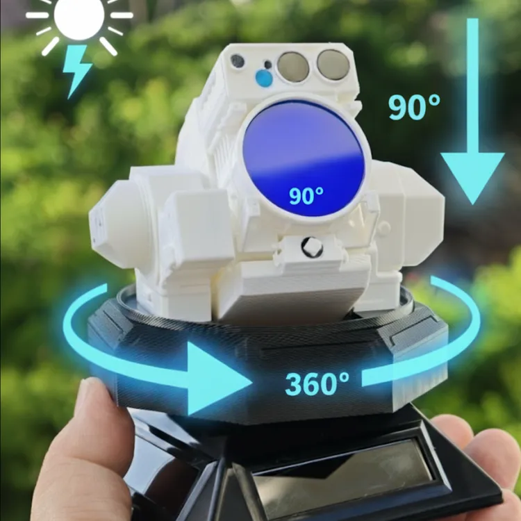 LY-1 激光炮模型-光之利刃3D打印太阳能旋转摆件