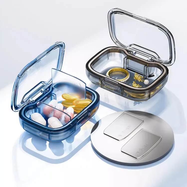 迷你随身便携药盒高颜值旅行七天多格分装药丸药片首饰药盒分装器
