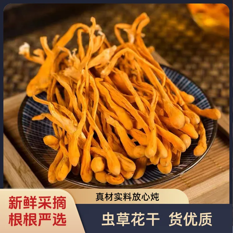 【粉丝福利】虫草花干虫草菌菇干货蛹虫草煲汤炖汤炖鸡真材实料