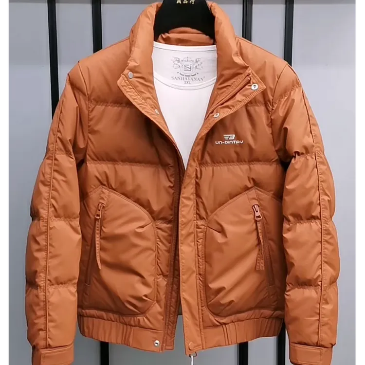 2025新款今年流行爆款羽绒服男士立领加厚修身外套高级感冬季上衣