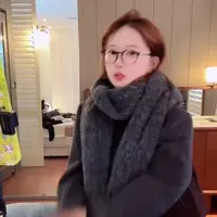 【BORAKOO】【吉莉】高级灰简约百搭韩版大围巾