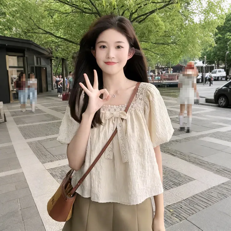 网红洋气炸街女装短袖女款爆款2025新款夏大码胖mm显瘦洋气衣服女