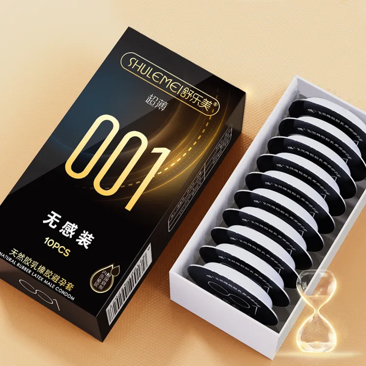 舒乐美水润玻尿酸超薄001无感安全套快感大颗粒刺激长效延时持久润滑隐形裸感避孕套成人情趣计生用品 天然胶乳橡胶避孕套