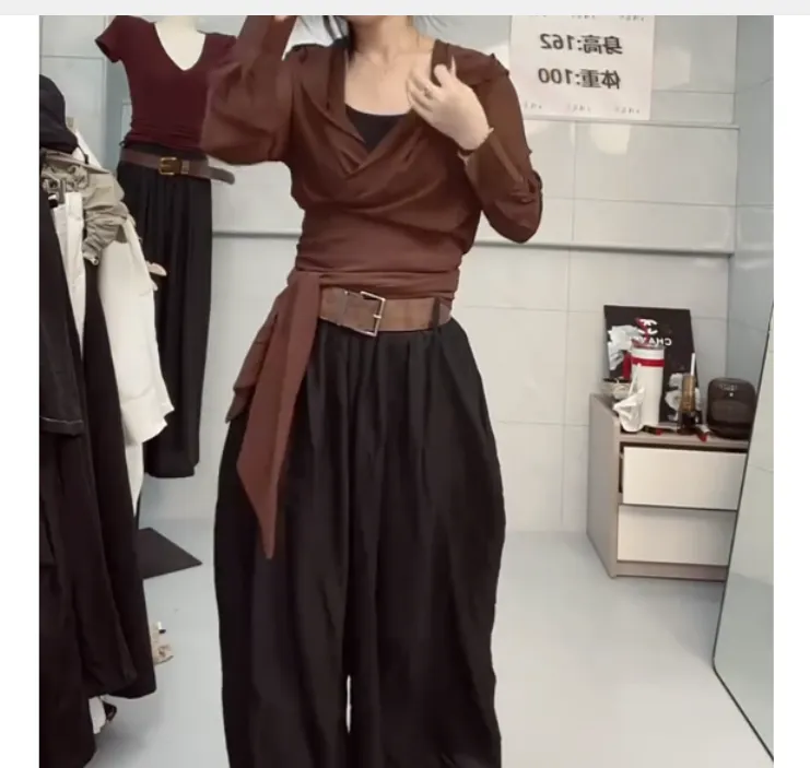 2024春季新款时尚女装网红潮流韩版洋气休闲上衣裤子女甜甜Aa1