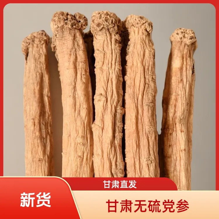甘肃无硫党参产地直销优质精选党参条干货正品当归黄芪泡水