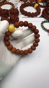 手串桃木未镶嵌桃核 手串