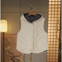 【云想佐老板-风起青萍】中式冬季连帽马甲4924