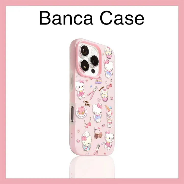 BANCA甜品凯蒂猫二合一iPhone16适用苹果15/14promax手机壳13/12