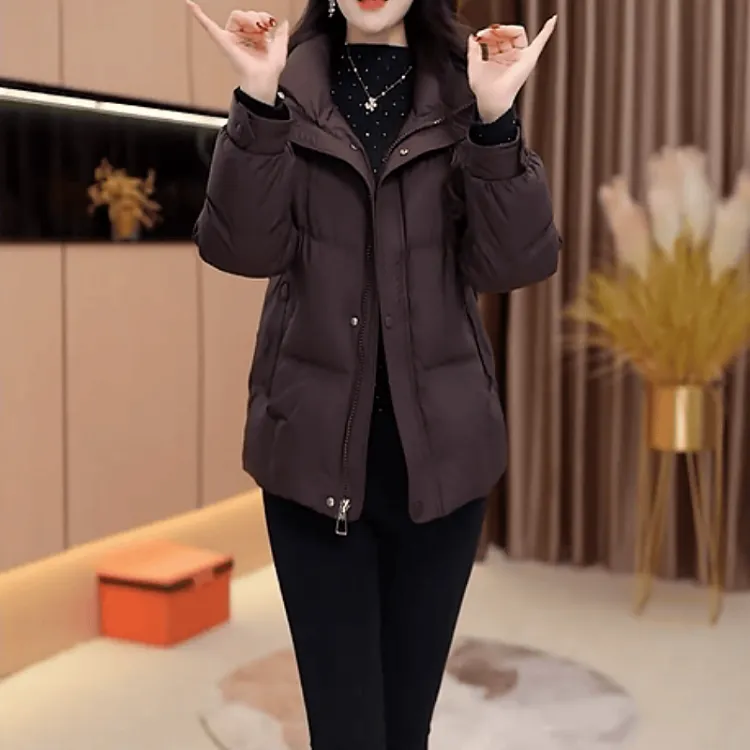 B841【羽绒服】2025冬季新款时尚轻薄洋气保暖加厚小个子羽绒外套