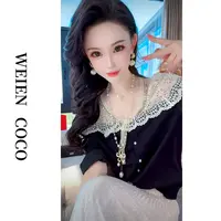 【薇恩COCO】时尚针织毛衣开衫扣子气质女款上衣衬衣S5428