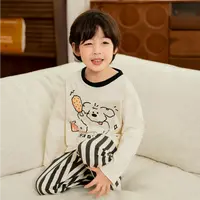 【纯棉套头】男童纯棉睡衣春秋季男孩长袖中大童男童家居服