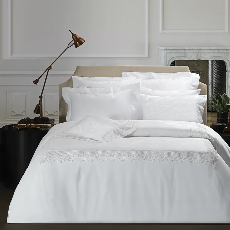 MINE/寐310TC Va蕾丝四件套  LOUISE女帝（纯真白）