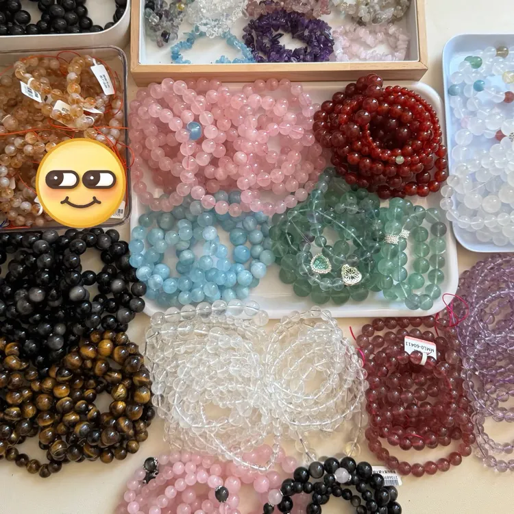 天然水晶手串手链 直播自选水晶可批