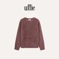 UFFIE于绘 牡丹花呢 山羊绒拉绒毛衣