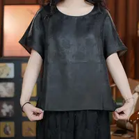 幽隧黑色（上衣）薄款l夏季复古重磅时尚气质新中式百搭女装