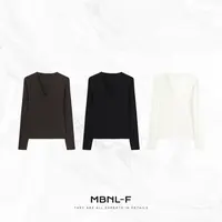 MBNL-F“经典V领” 丝光羊毛重工定织质感长袖打底 秦磊XM-XSY2575