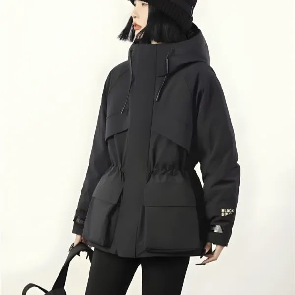 0312杨幂同款派克服冬季收腰外套冲锋衣女女士