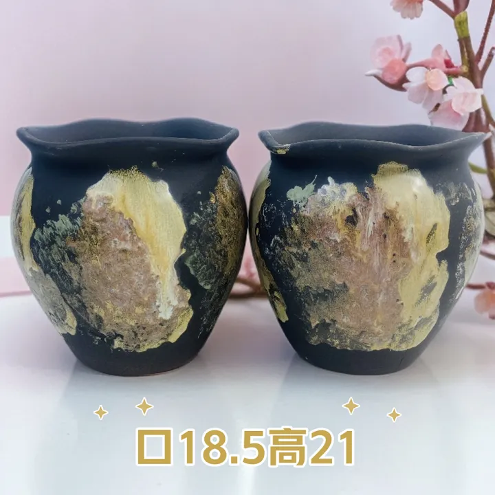 3002复古大花边老桩法师三角梅君子兰多肉花盆粗陶