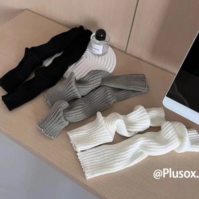 【3双装】"堆堆学院风"原宿辣妹针织袜套 ZS