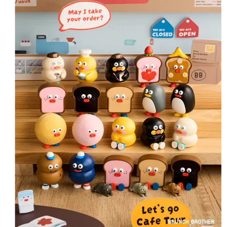【新品】TOYZEROPLUS早午餐兄弟-胖胖吐司Mini盲盒可爱潮玩萌粒摆件