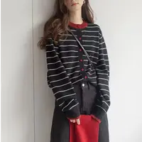 70170大码女装2025秋季新款宽松显瘦百搭条纹胖妹妹针织开衫上衣