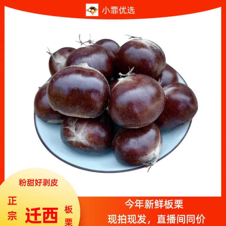 新鲜迁西板栗子大果饱满香甜软糯现摘包邮