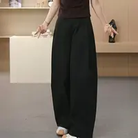 【现货+运费险】100钛金棉舒柔特阔腿裤秋季高腰显瘦抗皱贝斯裤2688