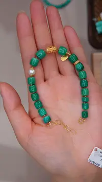 【闪购商品】绿松石手链18K金镶嵌1