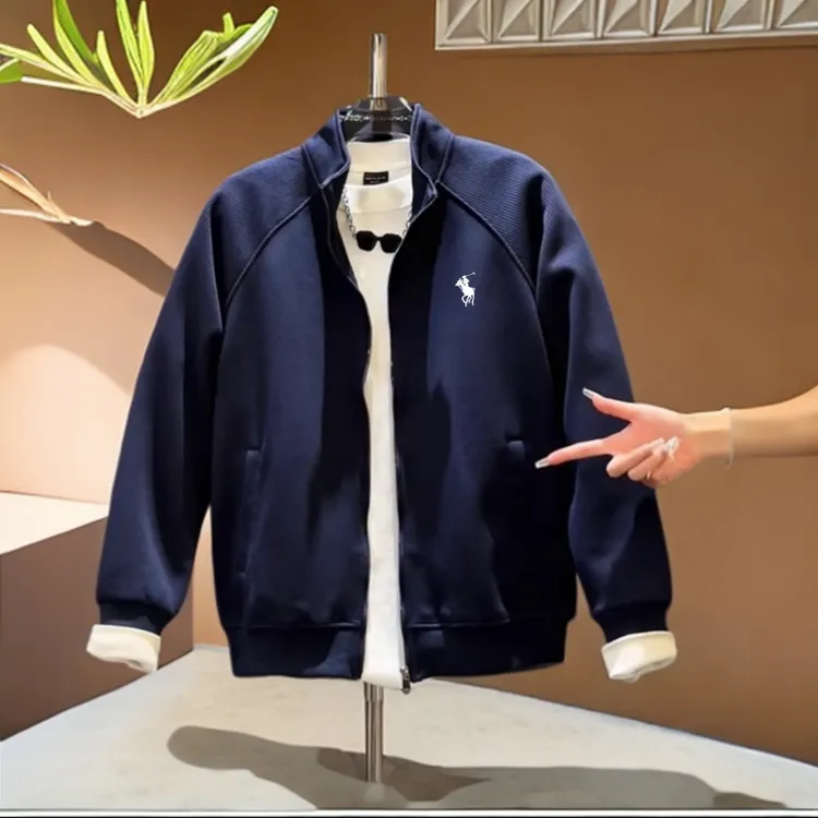 排名第一爆款春棒球领宽松常规立领刺绣春秋潮流拉链运动夹克外套