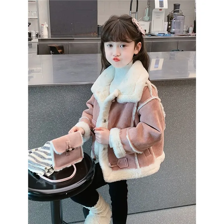 女童外套2025新款秋冬季儿童洋气时髦加厚上衣冬装小女孩网红衣服