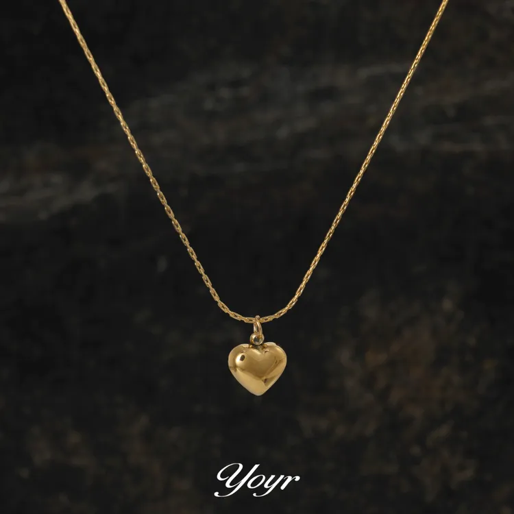 YOYR 钛钢项链 浪漫桃心项链不褪色高级感简约百搭甜美气质颈链